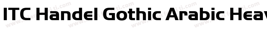 ITC Handel Gothic Arabic Heavy字体转换